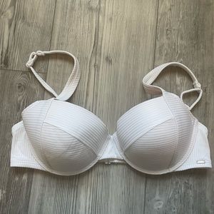 New PINK white bikini top